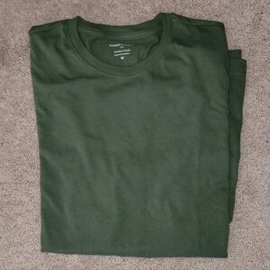 Banana Republic Dark Green Short Sleeve Tee, Premium Wash, M Size